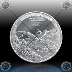 1oz CONGO 20 FRANCS 2021 (PREHISTORIC LIFE / QUIETZALCOATLUS) BU